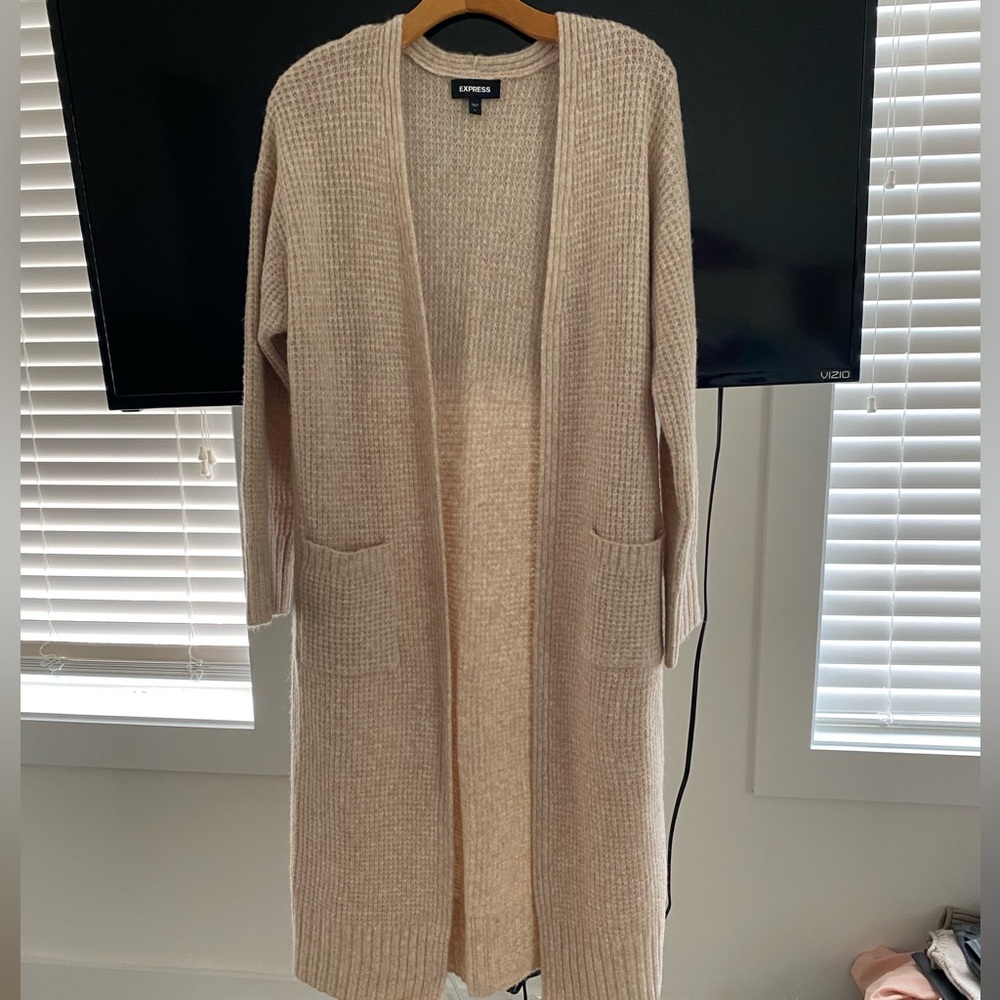 BNWOT express cozy thermal duster cardigan size XL never worn